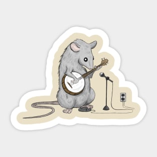 Banjo Mouse Sticker